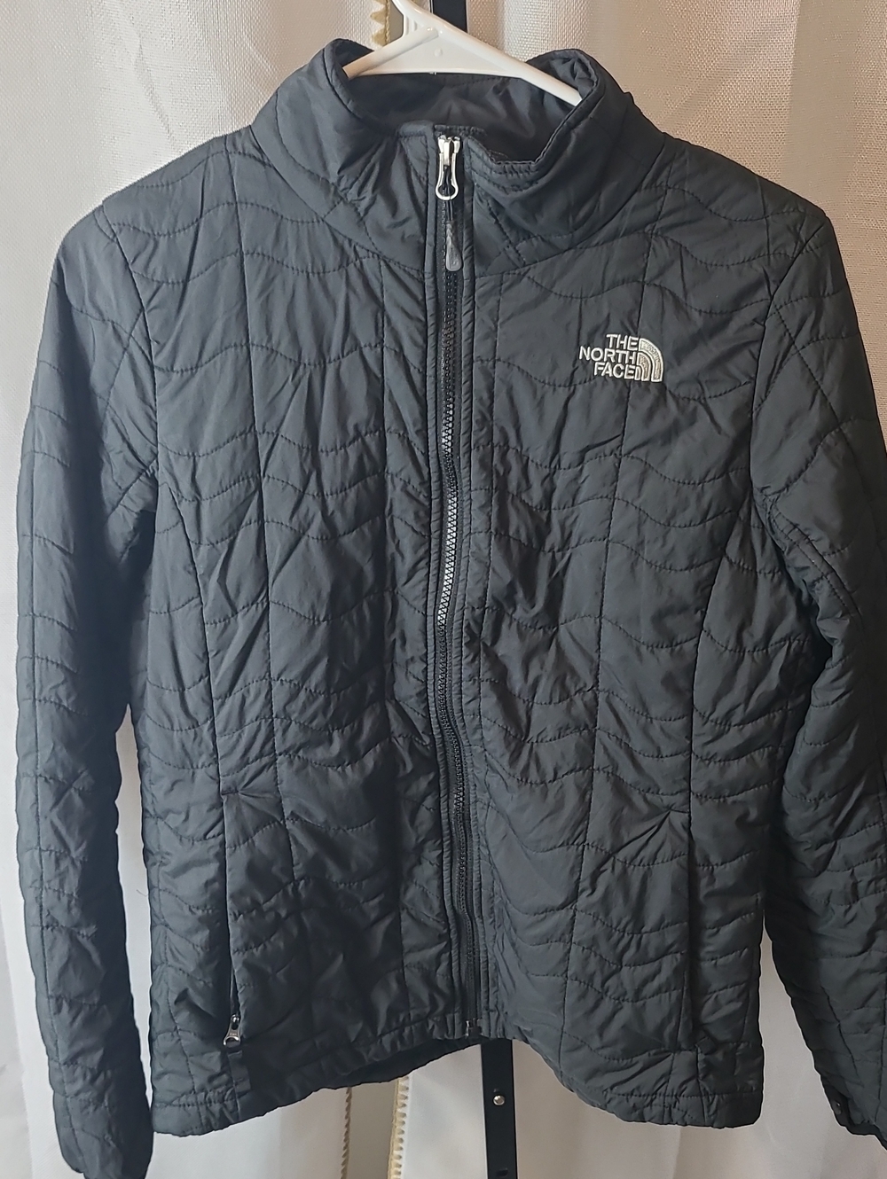 The North Face Black Quilted  Jacket Womens Med.